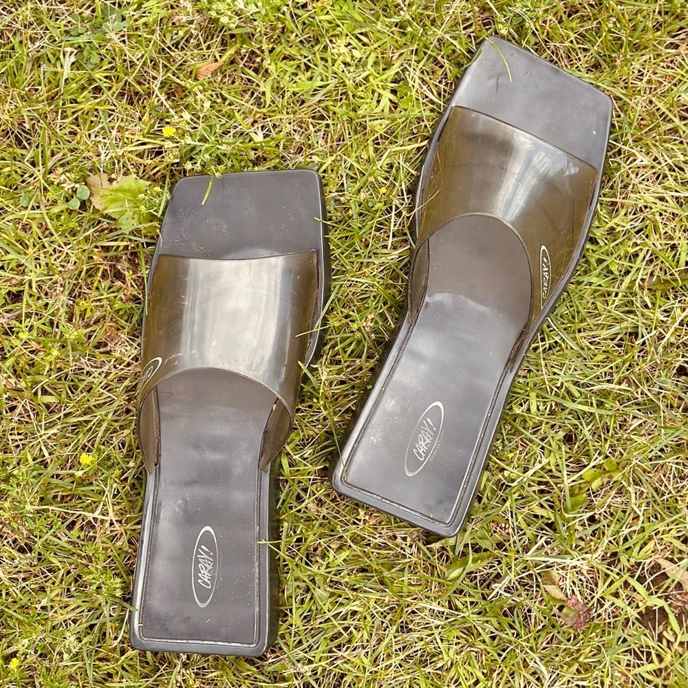 vintage Y2K PVC sandals - Size  8